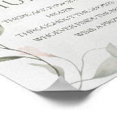 Poster Chasse au Baby shower floral de printemps (Coin)