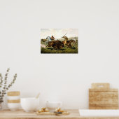 Poster Chasse au bison aux États-Unis (Cuisine)