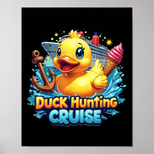 Poster Chasse au canard Chasseur de croisière en caoutcho