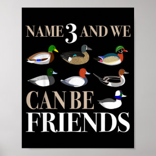 Poster Chasse au canard Chasseurs de gibier d'eau Canard
