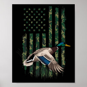 Poster Chasse au canard de la sauvagine Chemise Hommes En