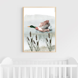 Poster Chasse au canard Nourriture murale Art