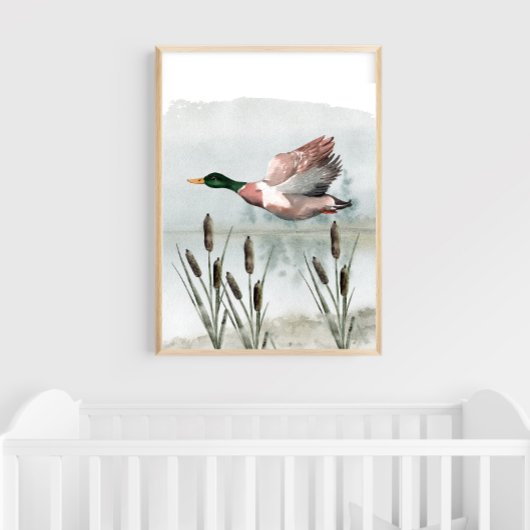 Poster Chasse au canard Nourriture murale Art