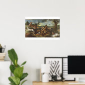 Poster Chasse au cerf (Bureau à domicile)