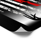 Poster Chasse au cerf Chasse au drapeau américain (Coin)