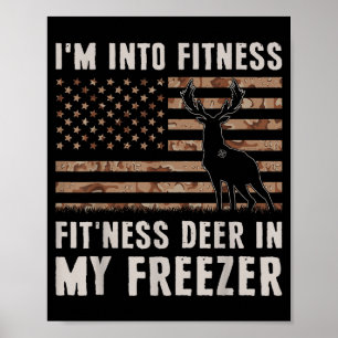 Poster Chasse au cerf Je suis en forme Fitness Cerf dans