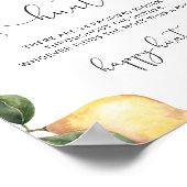 Poster Chasse au citron Pacifique jeu de baby shower Post (Coin)