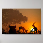 Poster Chasse au lion (Devant)