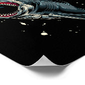 Poster Chasse au monstre océanique Megalodon Scuby Diver  (Coin)