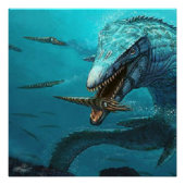 Poster Chasse au Mosasaurus (Devant)