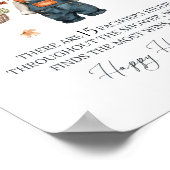 Poster Chasse au Pacifique Citrouille Baby shower chute (Coin)