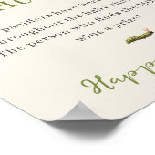 Poster Chasse au Pacifique de Baby shower d'insectes vint (Coin)