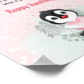 Poster Chasse au Pacifique de manguin rose de Baby shower (Coin)