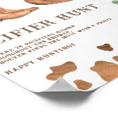 Poster chasse au Pacifique Jeu de Baby shower de Cowboy (Coin)