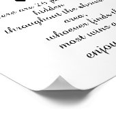 Poster Chasse au Pacifique noir et blanc (Coin)