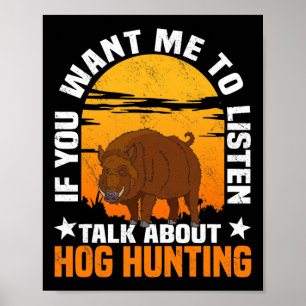 Poster Chasse au porc Chasse au porc Chasse au porc 1