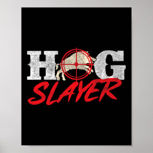 Poster Chasse au porc - Chasse au porc sauvage Chasse au