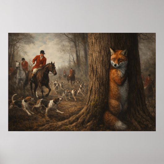 Poster Chasse au renard (Devant)