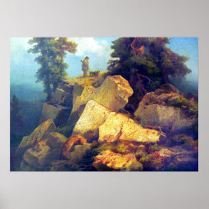 Poster Chasse au renard Josef Navrátil Après 1850