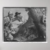 Poster Chasse au sanglier (Devant)