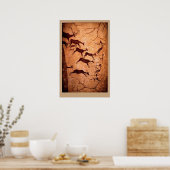 Poster Chasse au stade Lascaux (Cuisine)