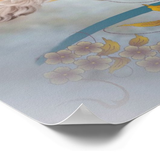 Poster Chasse aux canards de laboratoire jaune Imprimer (Coin)