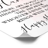 Poster Chasse aux citrons roses jeu de la douche de la ma (Coin)