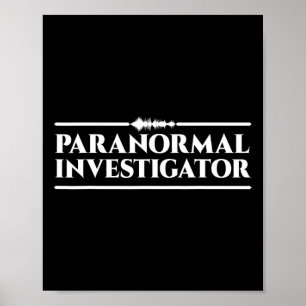 Poster Chasse aux fantômes Paranormal Enquêteur