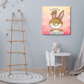 Poster Chasse aux oeufs cinglant Enfants roses