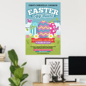 Poster Chasse aux oeufs de Pâques (Bureau à domicile)