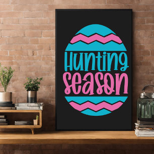 Poster Chasse aux oeufs de Pâques. Célébrer