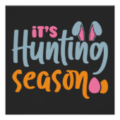 Poster Chasse aux oeufs de Pâques. Lapin (Devant)