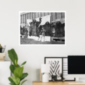 Poster Chasse aux ours Alaska 1906 (Bureau à domicile)