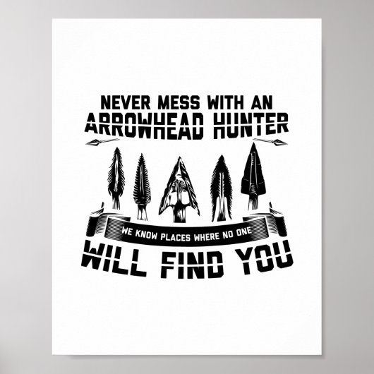 Poster Chasse aux pointes Arrowhead | Cadeaux de tricotag (Devant)