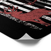 Poster Chasse avec Drapeau Américain Chasse à la Bow (Coin)