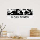 Poster Chasse Bavaroise - Boar sauvage, Wildschwein (Cuisine)