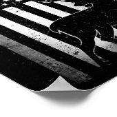 Poster Chasse Chasse Chasse Deer Etats-Unis Drapeau Améri (Coin)