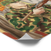 Poster Chasse chasseur début saison (Coin)