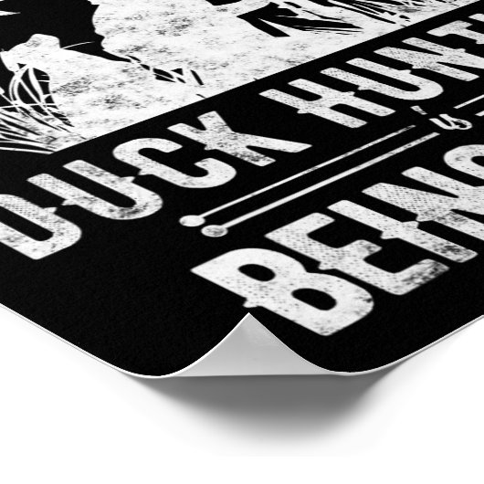 Poster Chasse De Canard Drôle Avec Papa Chien Don Pour Ch (Coin)