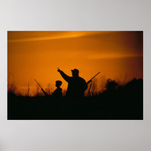 Poster Chasse de père et de fils