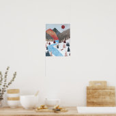 Poster Chasse de renard en hiver (Cuisine)