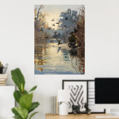 Poster Chasse début de saison chasse que j'ai parlé (Bureau à domicile)