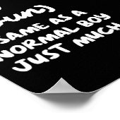 Poster Chasse Définition de garçon drôle (Coin)