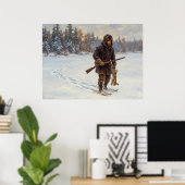Poster Chasse d'hiver (Bureau à domicile)