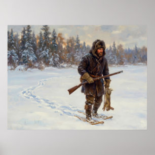 Poster Chasse d'hiver