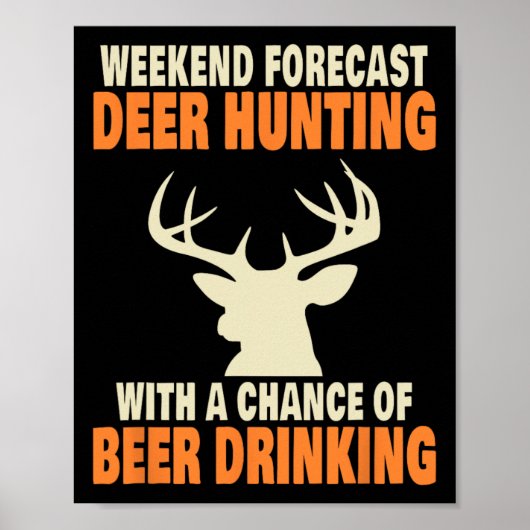 Poster Chasse Drôle Aux Cerfs (Devant)