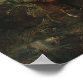 Poster Chasse en forêt à Compiegne (Coin)