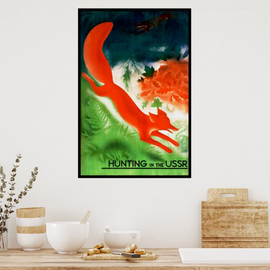Poster Chasse en URSS (Cuisine)