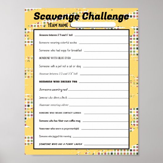 Poster Chasse facile à chasser bureau brise glace jeu (Devant)