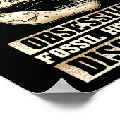 Poster Chasse Fossile Dinosaure Bones Paléontologue Fossi (Coin)